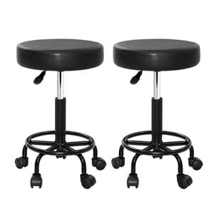 Artiss Salon Stools Black x2