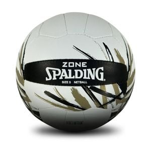 Spalding Black & Gold Match Quality Rubber Zone Netball Size 5