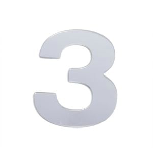 Sandleford 25mm Silver Self Adhesive House Number 3
