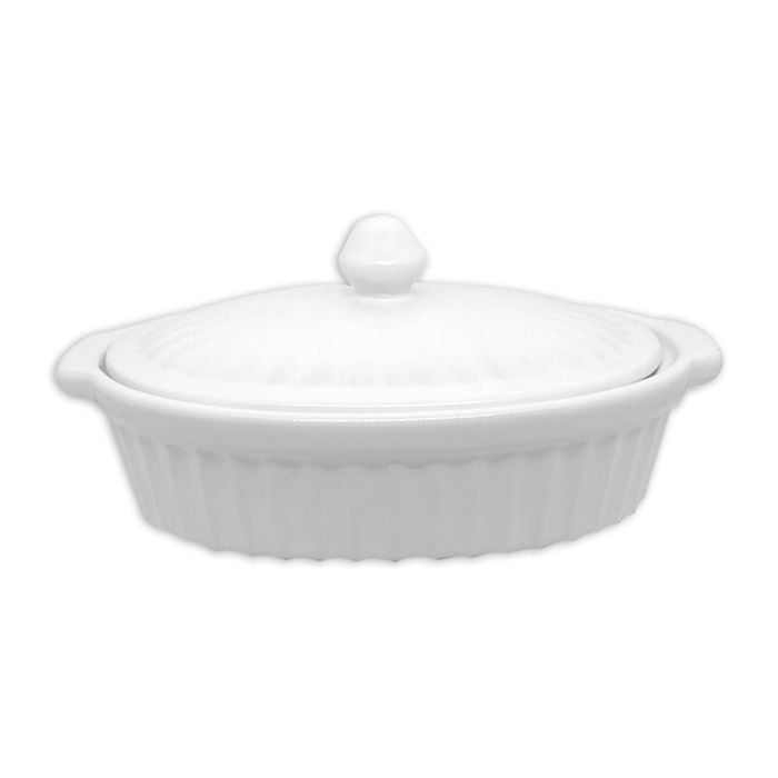 2pc Ceramic Stoneware Kitchen Cooking Casserole Dish W/Cover