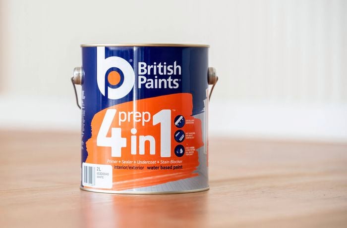 Apply a prep and prime product across the panel where needed