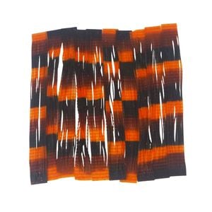 Artizan 22 Strand Silicon Skirting, Orange Ripple, Qty 20
