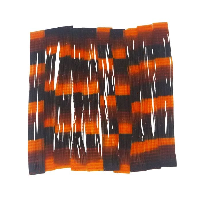 Artizan 22 Strand Silicon Skirting, Orange Ripple, Qty 20