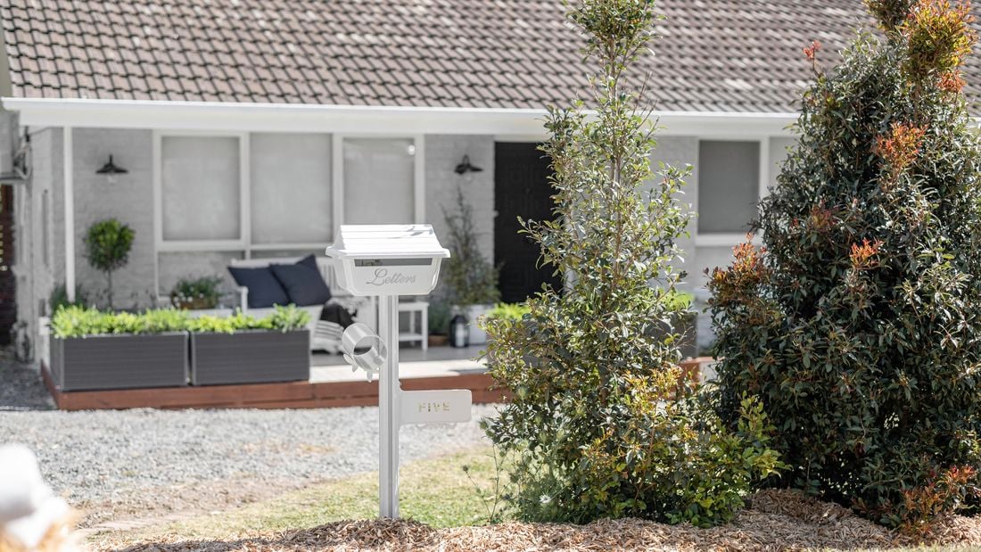 The front of a house showing a completed letterbox