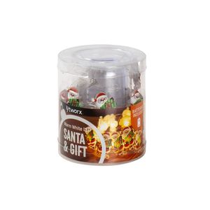 Lytworx Warm White Battery Santa And Gift Lights - 20 Pack