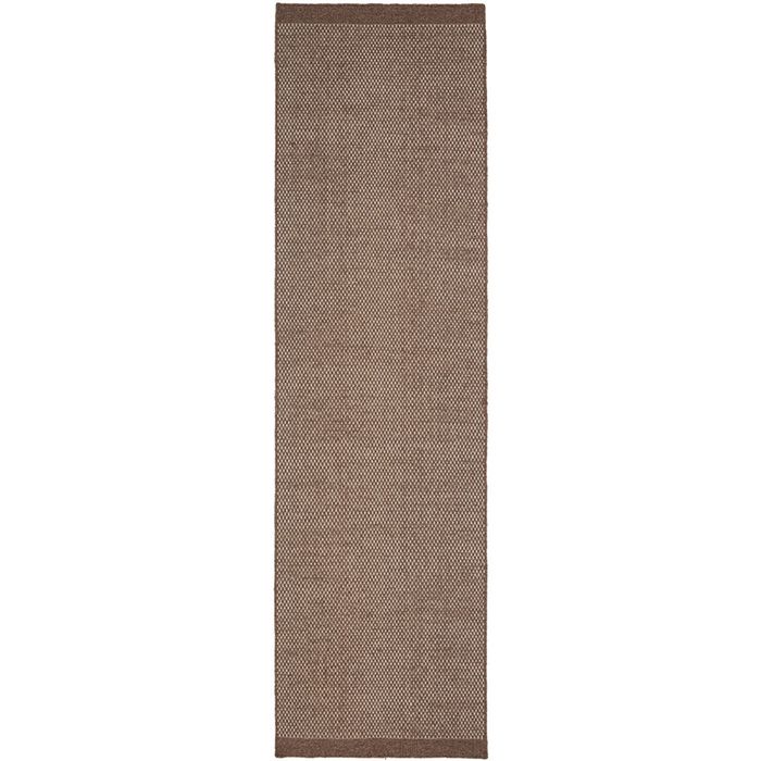 Steph And Gian Bark Walnut 300x80cm - Small Walnut Runner Hand Loomed Indoor Rug
