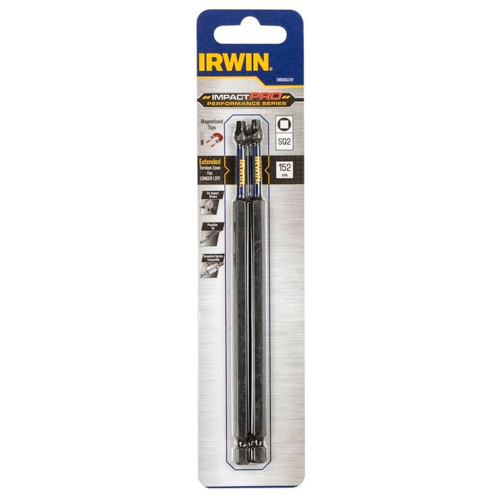 Irwin Impact Pro Performance 152mm SQ2 - 2 Pack
