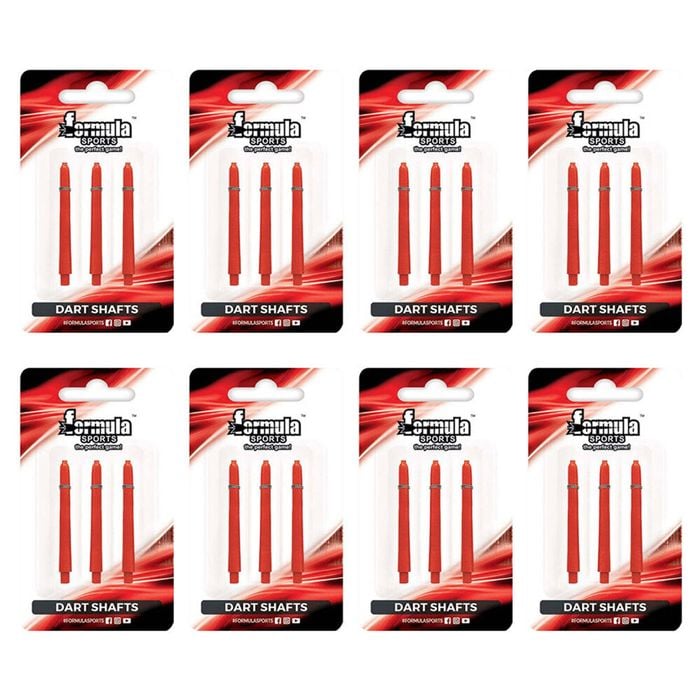 8x 3pc Formula Sports Nylon Ring Grip Shafts Short 35mm - Assorted