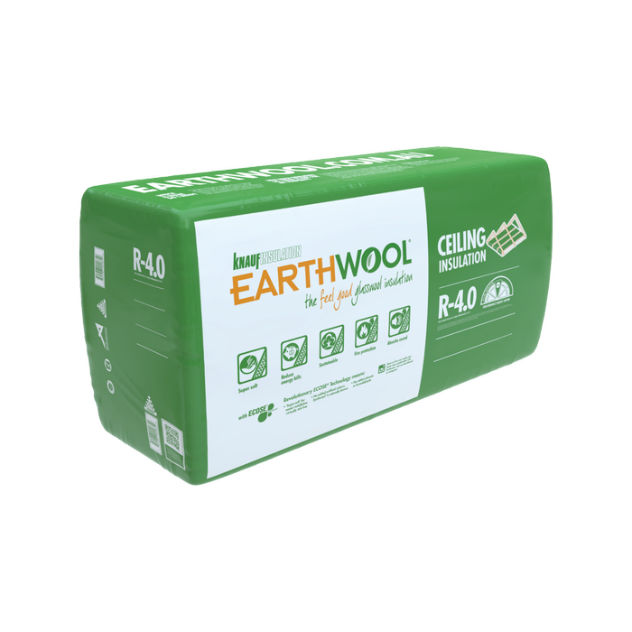 Earthwool 195 x 580 x 1160mm 10.1m² R4.0 Insulation Ceiling Batt - 15 Pack