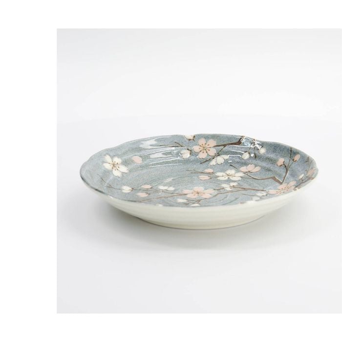 Tokyo Design Studio Fujisakura Plate Elegant 22x4cm Grey