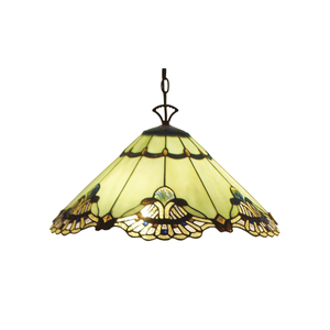 G&g Benita Tiffany Pendant  Light- Red