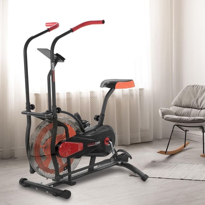 PowerTrain Red Air Resistance Exercise Bike