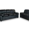 Braura PU Leather Sofa Set - Black