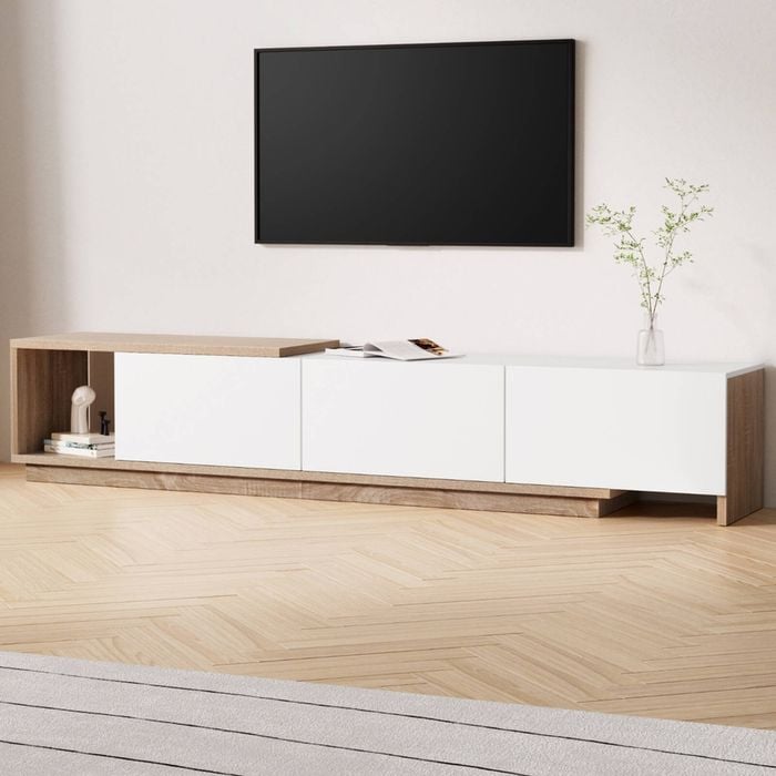 Artiss TV Unit Extendable 190cm White