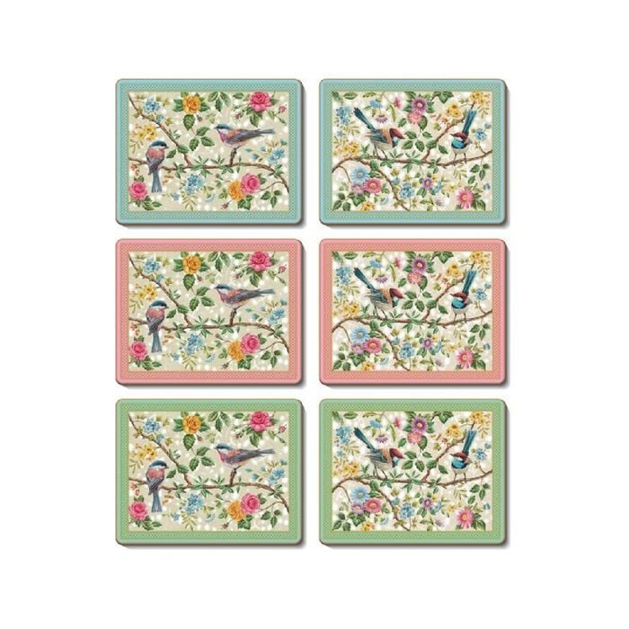 Cinnamon Cork Backed Coasters Set of 6 Satori