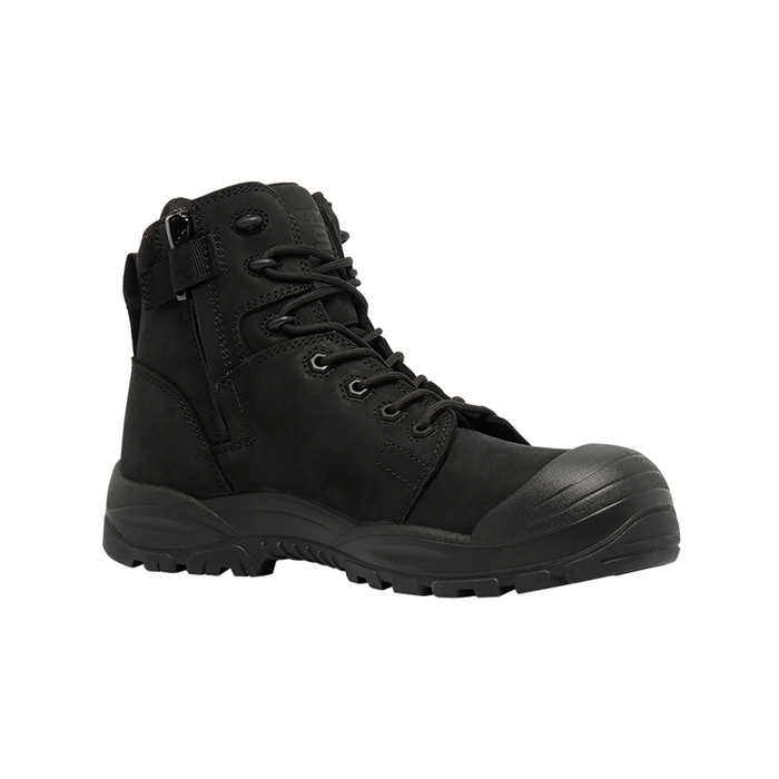 Hard Yakka Mens Black Legend Safety Boots - Size 8