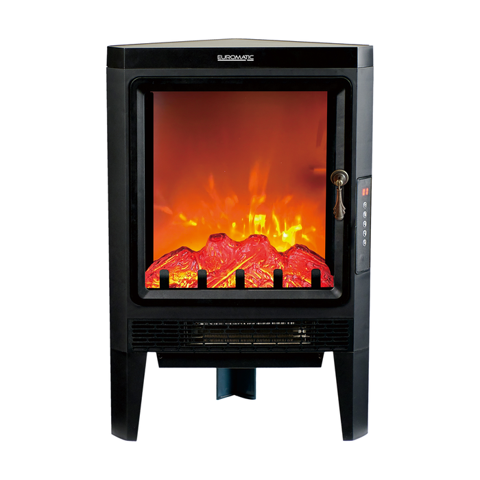 Euromatic 2000W Digital Corner Fireplace Heater EUR-CCH20MF