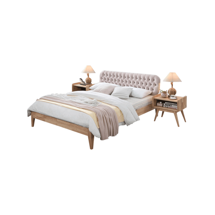 Halo Double Hardwood  Bedroom Set | 3PCE