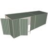 Build-a-Shed 1.5 x 6.0 x 2.0m Skillion Double Hinged Side Doors Shed - Green