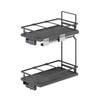 Kaboodle 300mm Pullout 2 Tier Solid Shelf