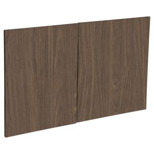 Kaboodle 1000mm Walnut Modern Fridge Cabinet Doors - 2 Pack