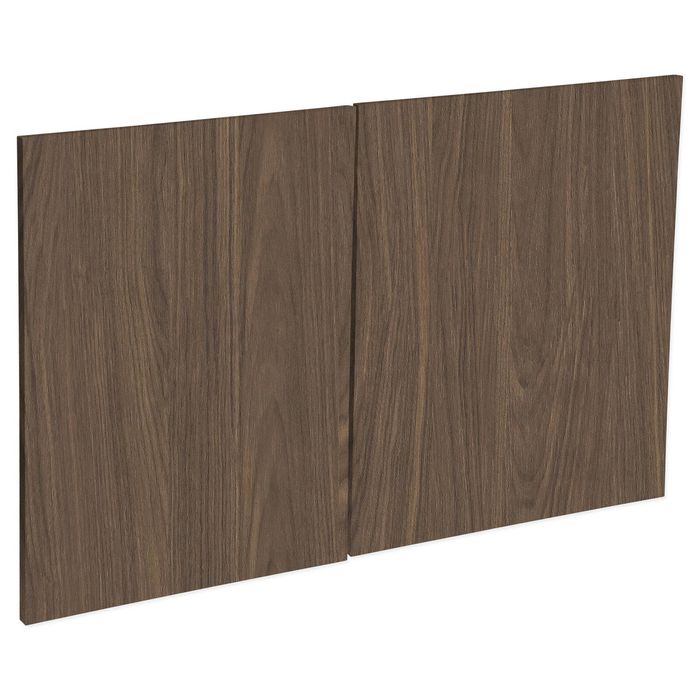 Kaboodle 1000mm Walnut Modern Fridge Cabinet Doors - 2 Pack