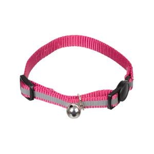 Happy Tails Reflective Pink Cat Collar