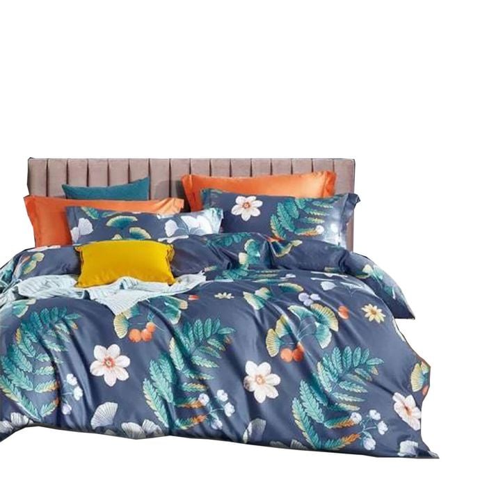 Bloomington 400TC Cotton Sateen Quilt Cover Set Mirade Garden King
