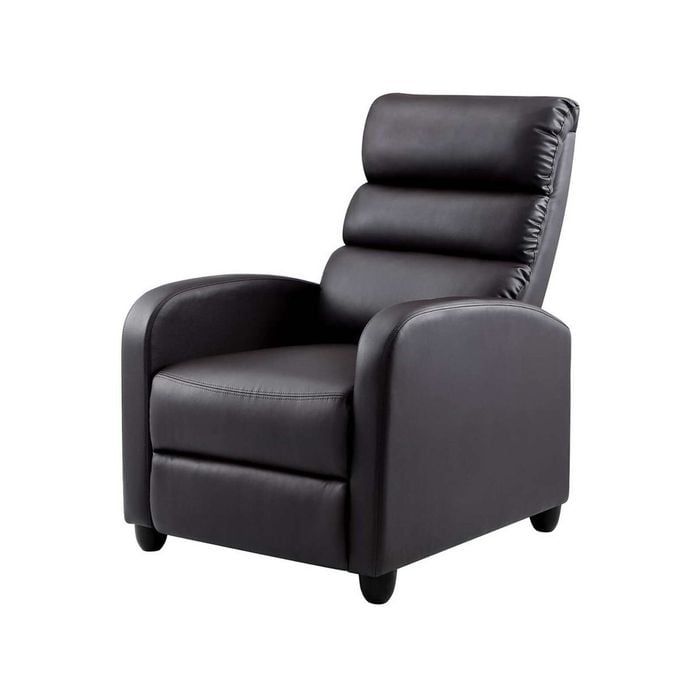 Artiss Recliner Chair Lounge Leather Sofa Brown