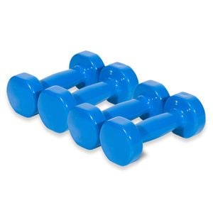 2PK Bodyworx Vinyl Dipped Weighted Dumbbell 2kg Home Gym Workout Set