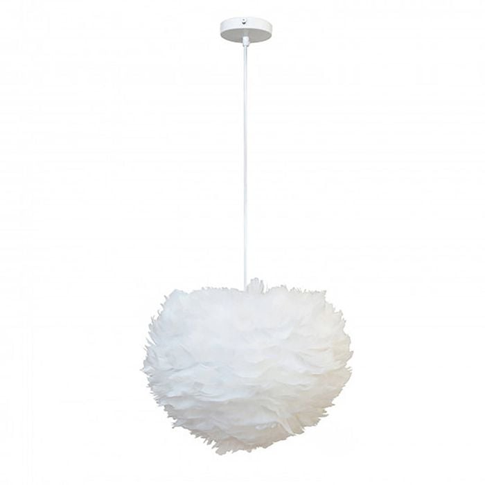 Amonson Lighting Vita Copenhagen Eos Feather Pendant Light Replica- White-Large
