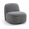 Modern Furniture LEXTER 74x80cm Swivel Lounge Chair - Dark Grey