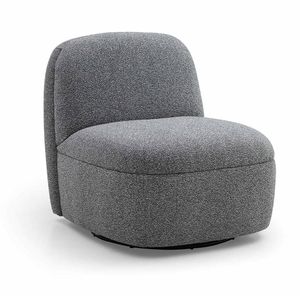 Modern Furniture LEXTER 74x80cm Swivel Lounge Chair - Dark Grey