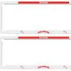 Nrl Car Number Plate Frame - Set Of Two - Dolphins - Front/back