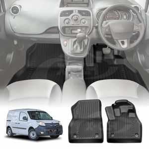 3d Front Floor Mats For Renault Kangoo F61 / Phase Ii  Auto 2010-2021 Heavy Duty All Weather Car Mats Carpet Liner Set
