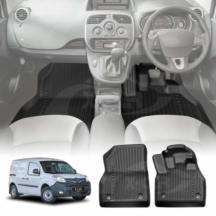 3d Front Floor Mats For Renault Kangoo F61 / Phase Ii  Auto 2010-2021 Heavy Duty All Weather Car Mats Carpet Liner Set