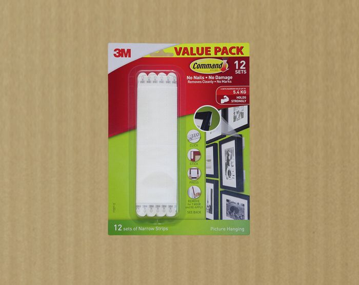 Command™ Narrow Picture Hanging Strips White - 12 Pack