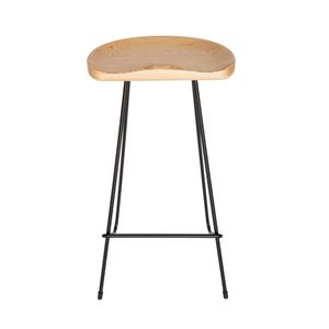 SK Designer Living | Berny Industrial Stool | 66cm - Natural & Black