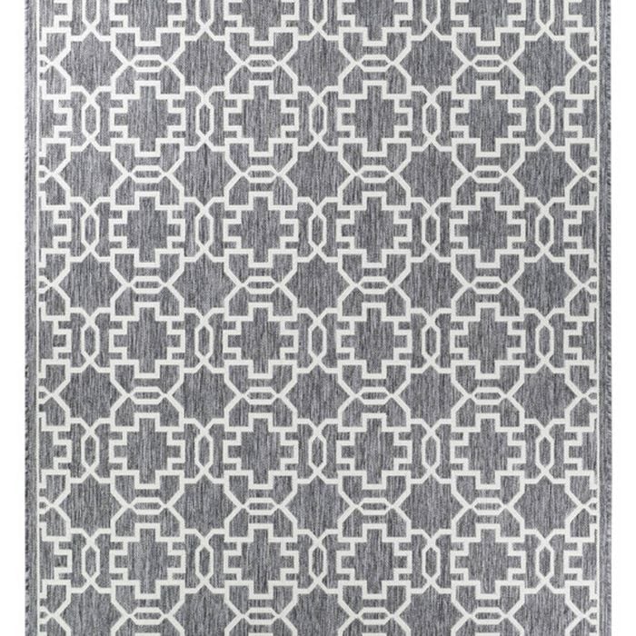 Long Island 208 Gu6e 200x290 Grey Cream Rug