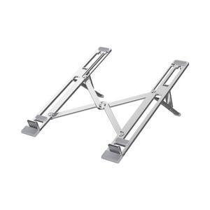 Hyper Adjustable Laptop Stand Riser Portable Notebook Cooling Holder Tray Silver