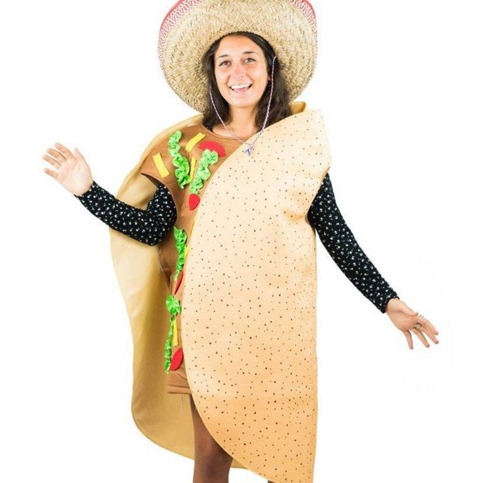 Novelty Adults Mexican Taco Food Costume - One Size