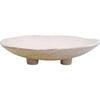 LVD Ceramic Mediterranean Bowl Home Decor 33cm Round White