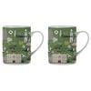 2PK Ashdene Land Down Under Tas Bone China Drinking Mug Green 370ml