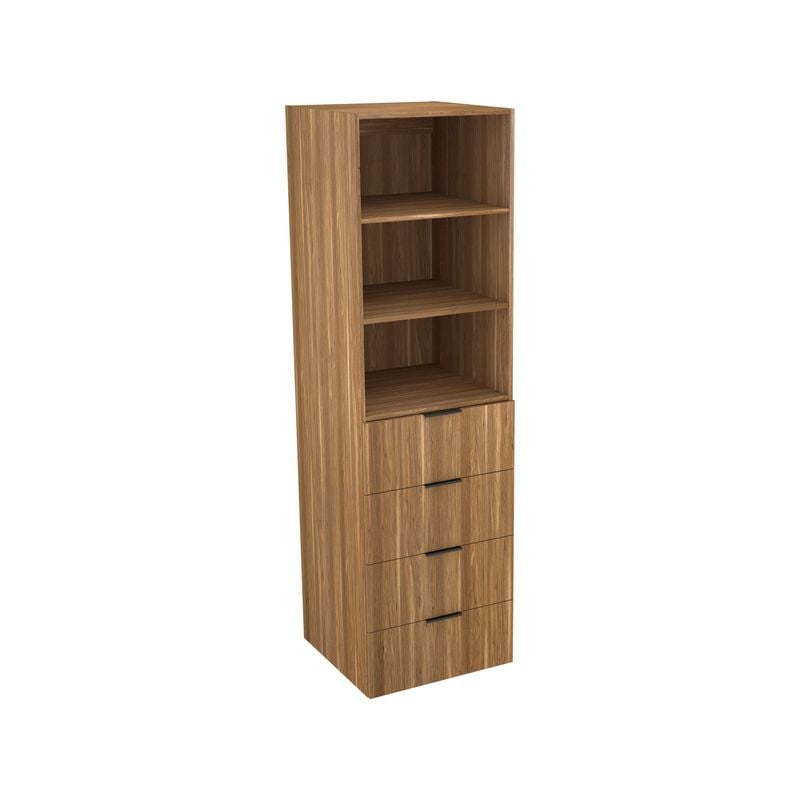 Lugna 2048 x 600 x 580mm Cove 2 Shelf 4 Drawer Storage Cabinet