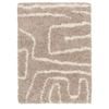 Loopsie-370cm X 280cm-tulba Beige And Cream Abstract Shag Rug