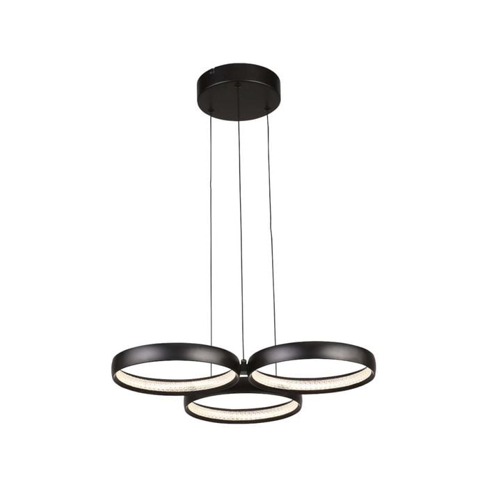 Cougar Lighting Olympus 3lt Led Pendant Light Black