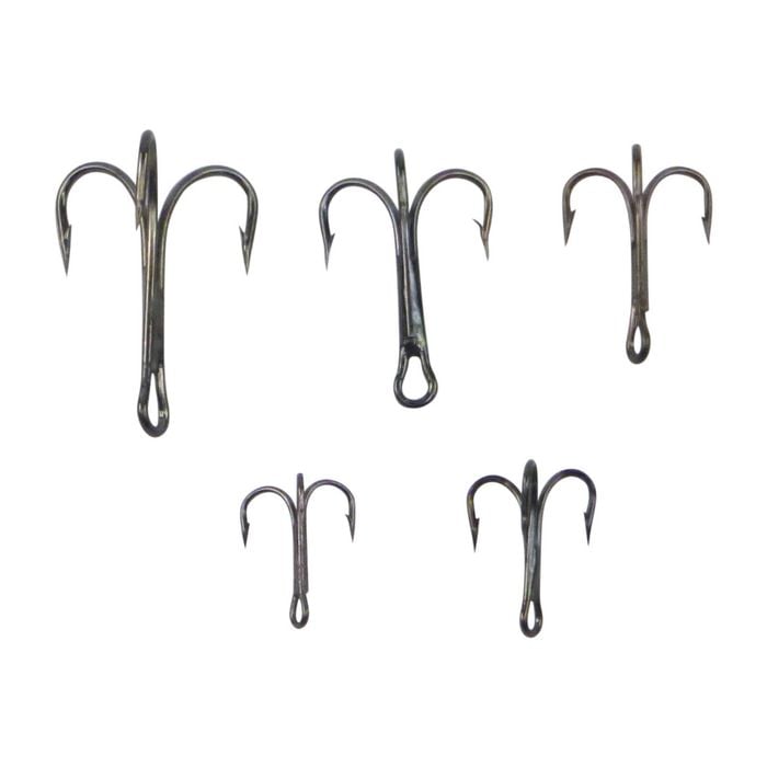 Swimerz  Striker Trebles Size 4 Black Nickel, 12 Pack