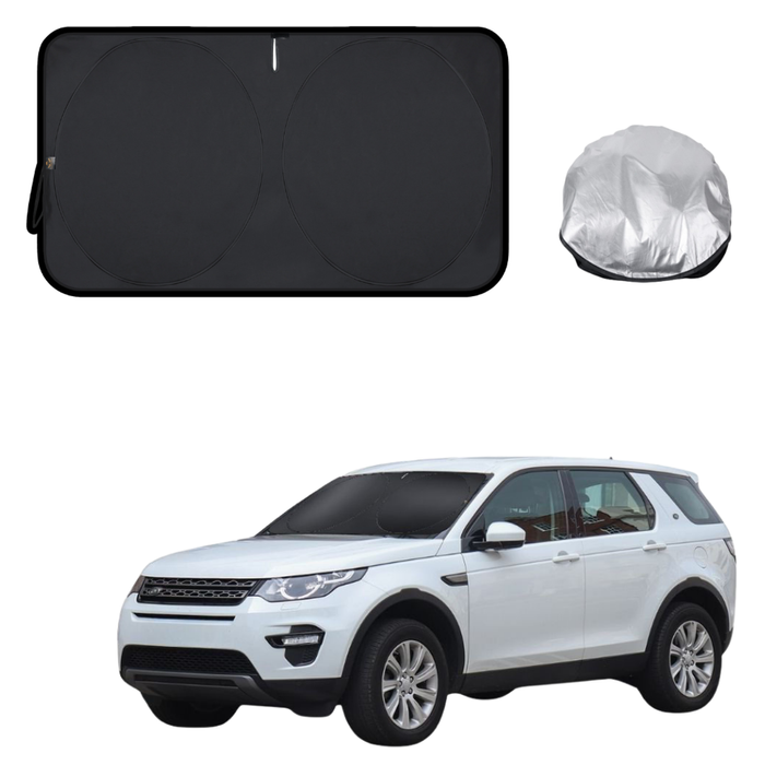 Front Windscreen Sun Shade for Land Rover Discovery Sport 2014 - 2019 L550 - Standard 150 x 85 cm - Black