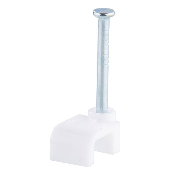 DETA 10mm Hook Cable Clips - 20 Pack - White