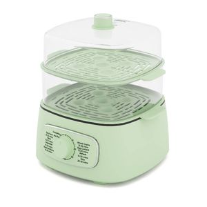 YOPOWER Electric Food Steamer with Hotpot, 12L Three-layer Vegetable Steamer